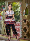 White And Black RAMZAT Children navaratree special Exclusive Feative Wear Poli Rayon Digital Print Dhoti Kedia Collection RAMZAT 006